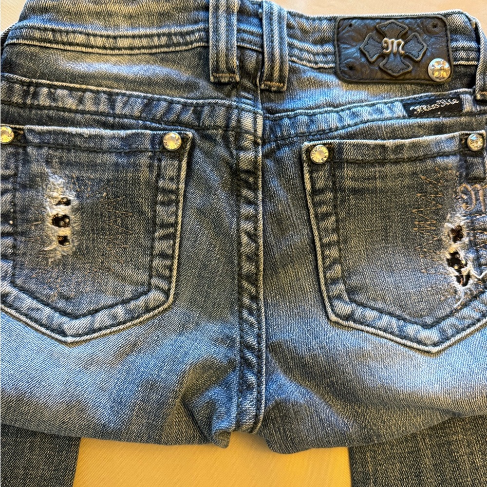 Miss Me Light Blue Distressed Jeans